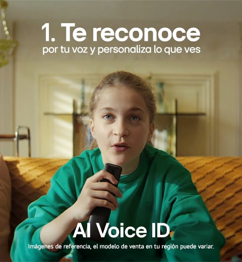 Televisor LG, ni?a con control